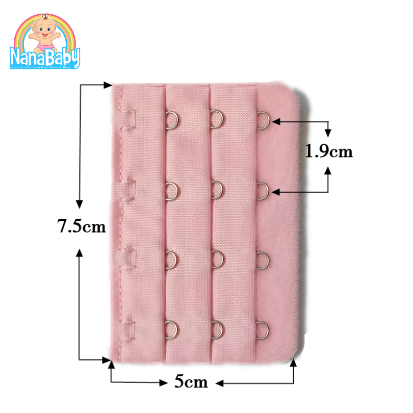 ตะขอเสื้อใน4แถว แผ่นต่อหลังเสื้อชั้นใน 4 ตะขอ สำหรับใส่ด้านหลังเสื้อใน เพิ่มขนาดรอบใต้อก