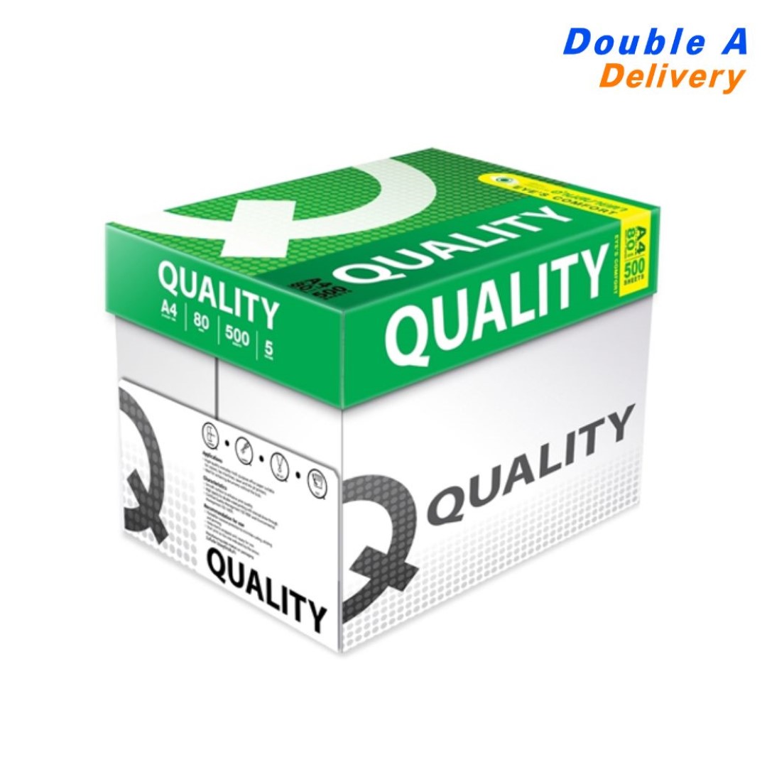 กระดาษ Quality Green A4 80 แกรม (1 กล่อง)