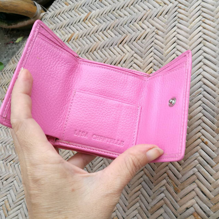 กระเป๋าสตางค์ ใบเล็กๆ หนังแท้ น่ารักม๊ากกกก