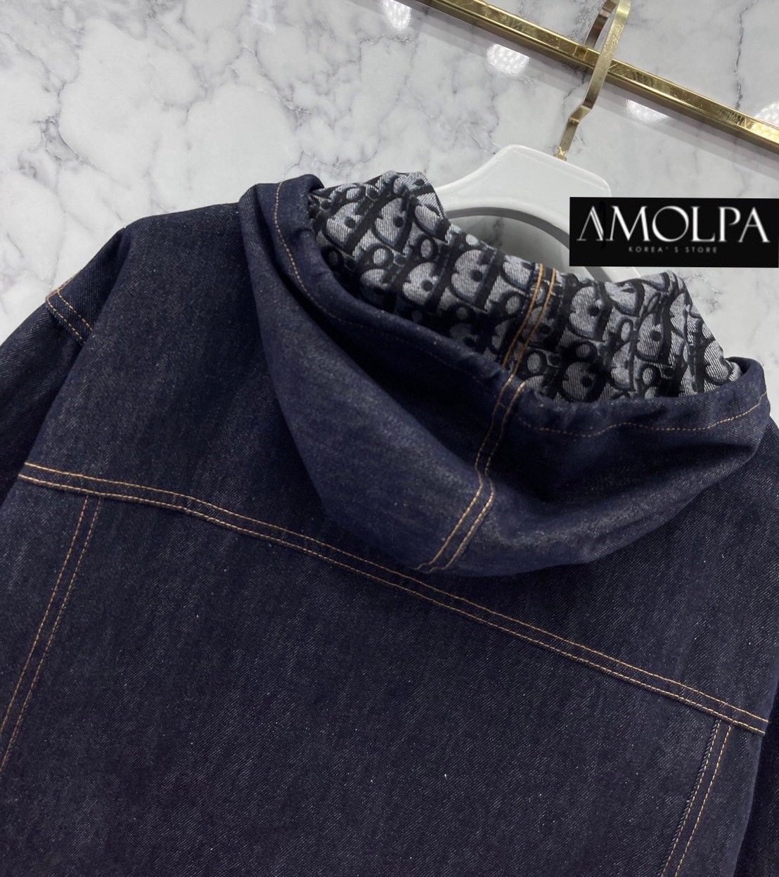 JACKET CD DENIM 2024SS กระดุมปั้ม แน่นๆ งานแต่งฮู๊ดดด สวยม๊ากก งาน Hiend ชนช๊อปป ใส่สบาย : สินค้าคุณภาพ (พร้อมส่ง)