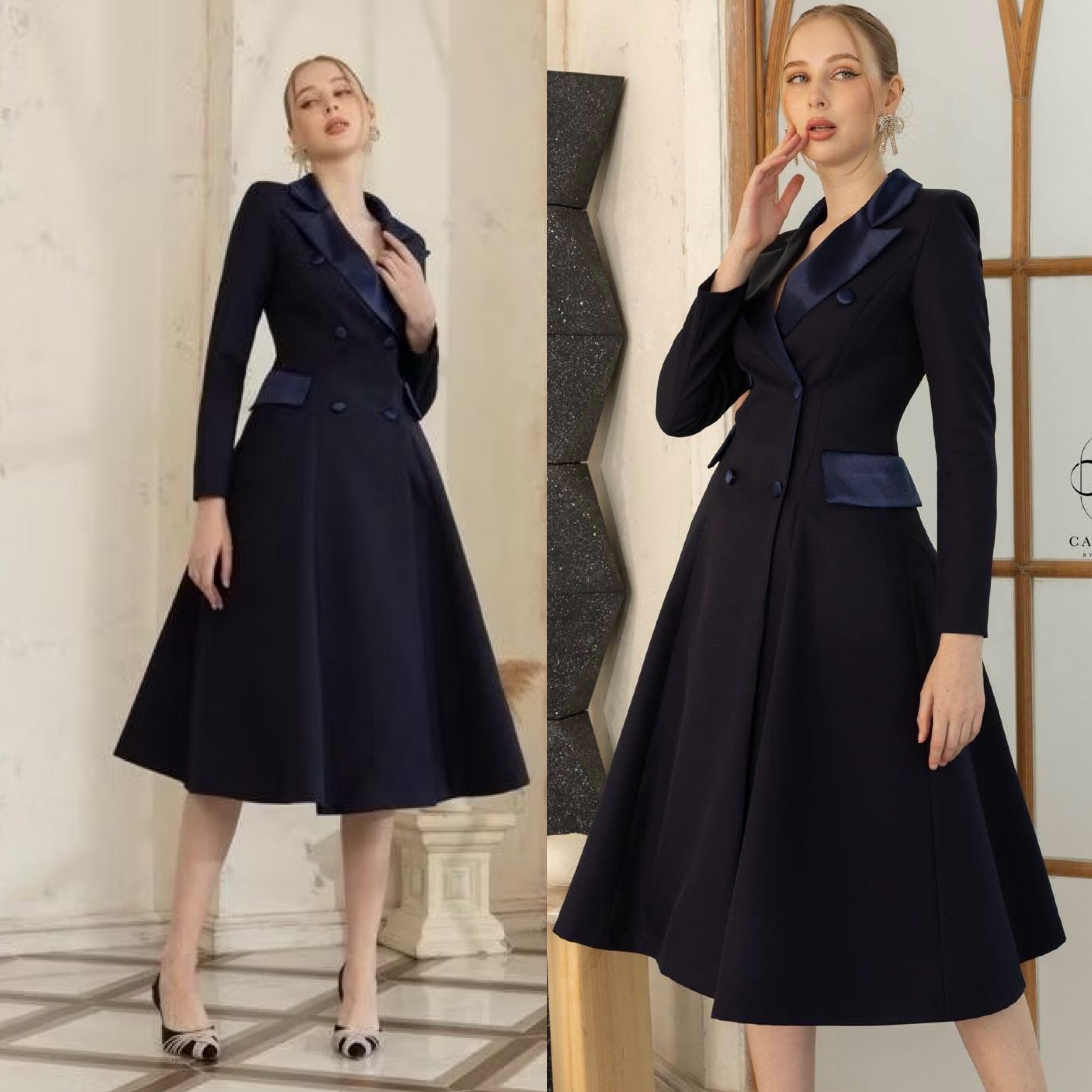 เดรสปกเลื่อมกระโปรงบาน+กระโปรงสุ่ม งานผ้าเนื้อดี ผ้าสวยสุดๆ ใส่สบาย : สินค้าคุณภาพ (พร้อมส่ง)