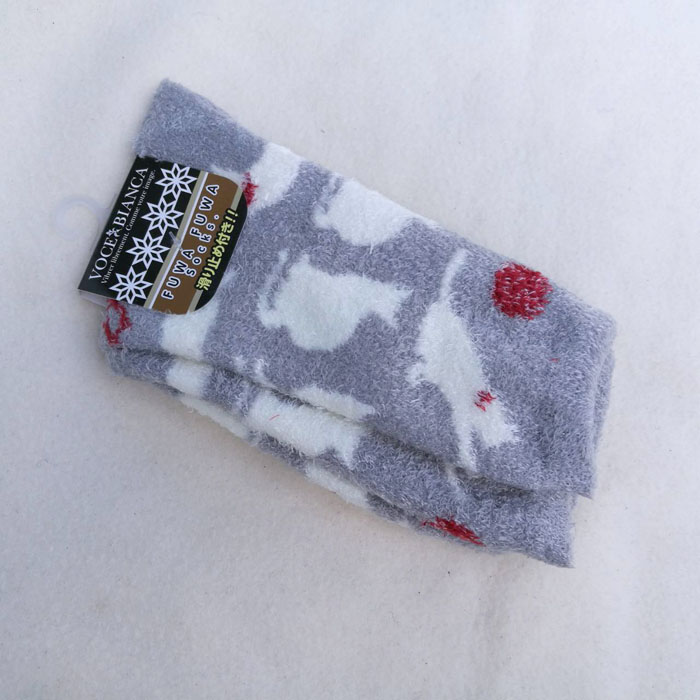 ถุงเท้าเนื้อปุยสุดนุ่มมม ลายน้องแมววววว