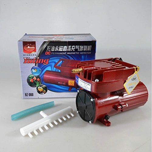 ปั้มออกซิเจนแบตเตอรี่ 12 โวลท์ 60W. รุ่น HZ-060 Air pump DC 12 volt