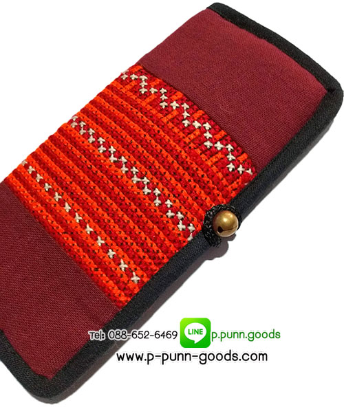 กระเป๋าสตางค์ผ้าชาวเขา กระเป๋าใบยาว
