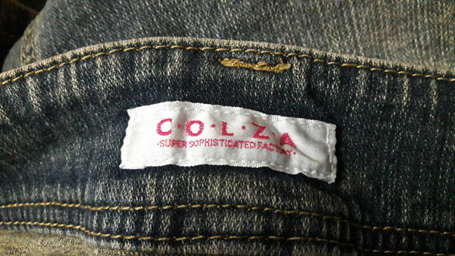 กระโปรงยีนส์ C.O.L.Z.A สวยเรียบน่าใส่ 31.5-36-13
