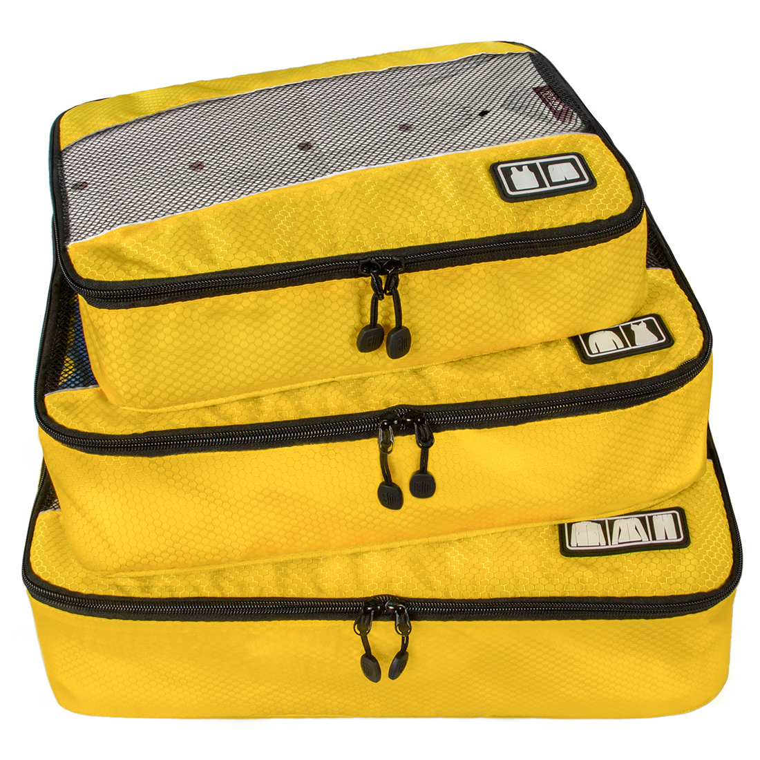 Bagsmart กระเป๋าจัดระเบียบเดินทาง 3 ใบต่อชุด ใส่เสื้อ, กางเกง, กระโปรง, ผ้าขนหนู (Bagsmart Packing Cubes 3-Pcs Travel Organizer)