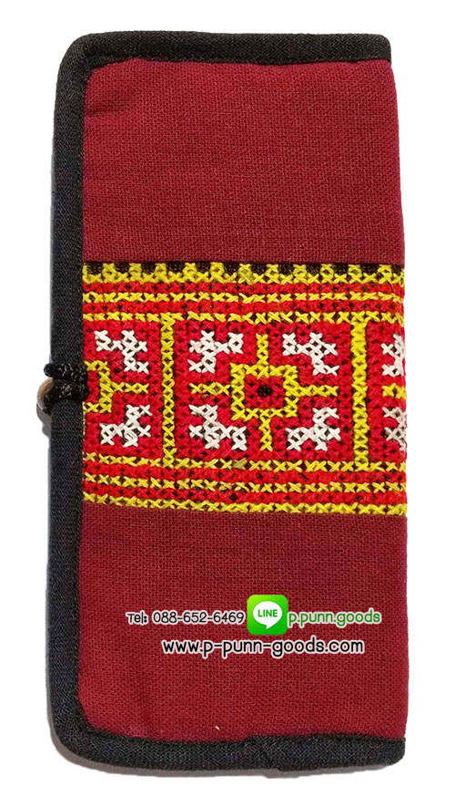กระเป๋าสตางค์ผ้าชาวเขา กระเป๋าใบยาว