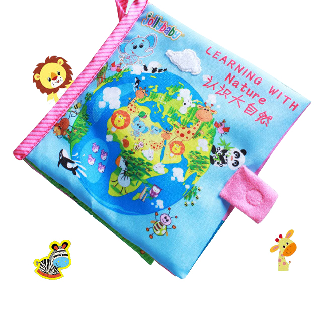 หนังสือผ้า หนังสือภาพสำหรับเด็กเล็ก Learning with Nature by Jollybaby