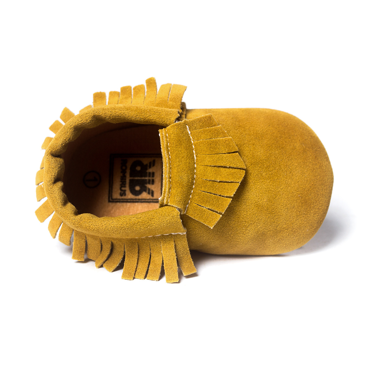 รองเท้าเด็ก 0-18 เดือน หนังนิ่มแต่งพู่ สไตล์เด็กยุโรป ROMIRUS