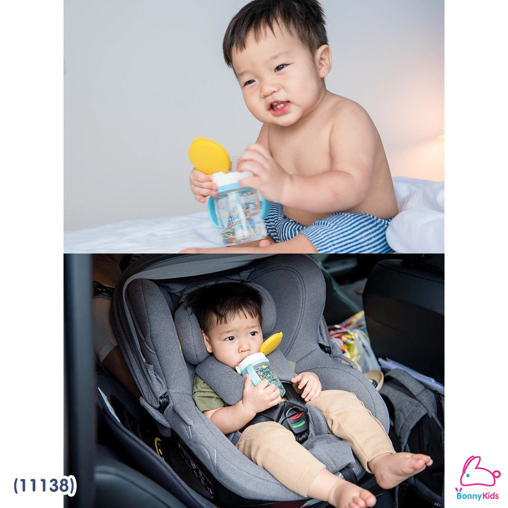 (11138) Richell (ริเชล) แก้วหลอดดูดกันสำลัก คว่ำไม่หก รุ่น AQULEA สำหรับเด็ก 7m+ (ขนาด 200 มล.)