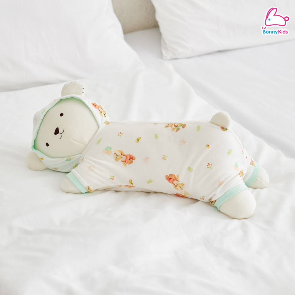 Little Eden (ลิตเติ้ลอีเด้น) Teddy House x Little Eden - หมอนพี่หมี Logoe (2 ไซส์)