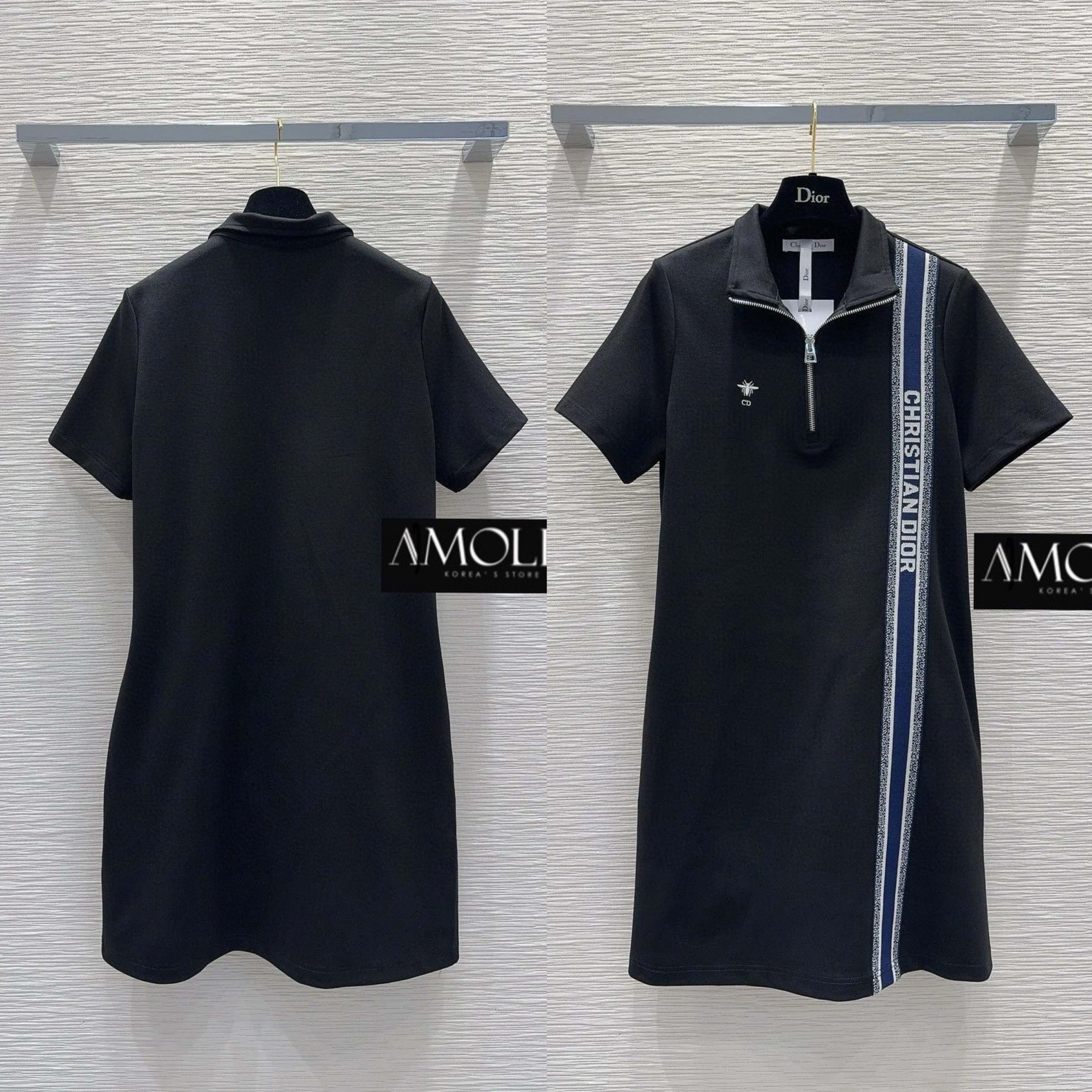 DRESS CD. แต่งแถบDIOR ผ้าใส่สบาย ไม่ร้อน ตามช๊อปเลยน๊า สินค้าคุณภาพ (พร้อมส่ง)