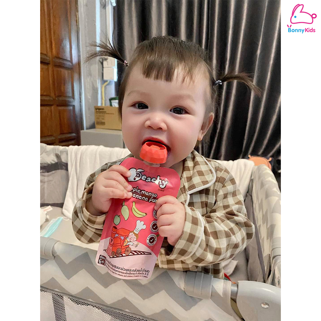Peachy (พีชชี่) อาหารเสริมสำหรับเด็ก สูตรผักและผลไม้ (6 เดือนขึ้นไป)