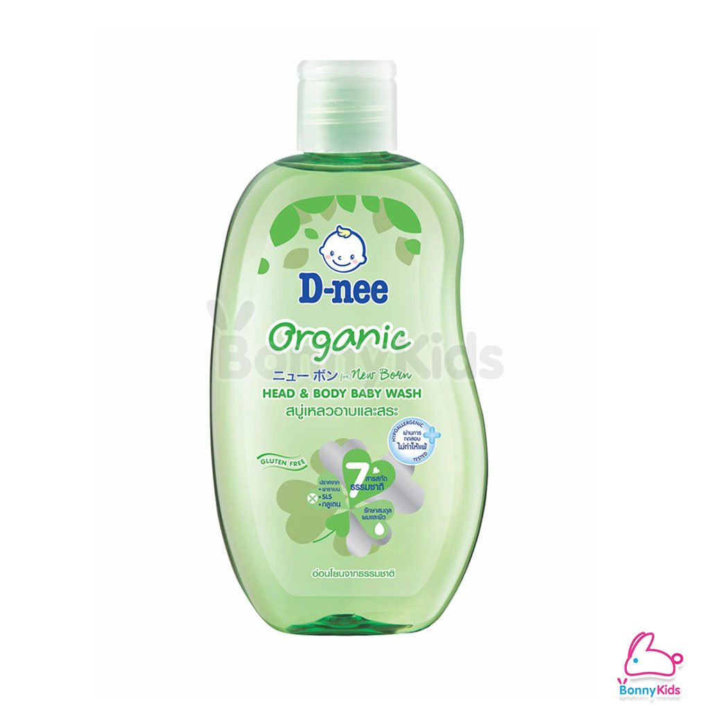 D-nee Newborn Head & Body Baby Bath สบู่เหลวอาบและสระ ขนาด200ml.