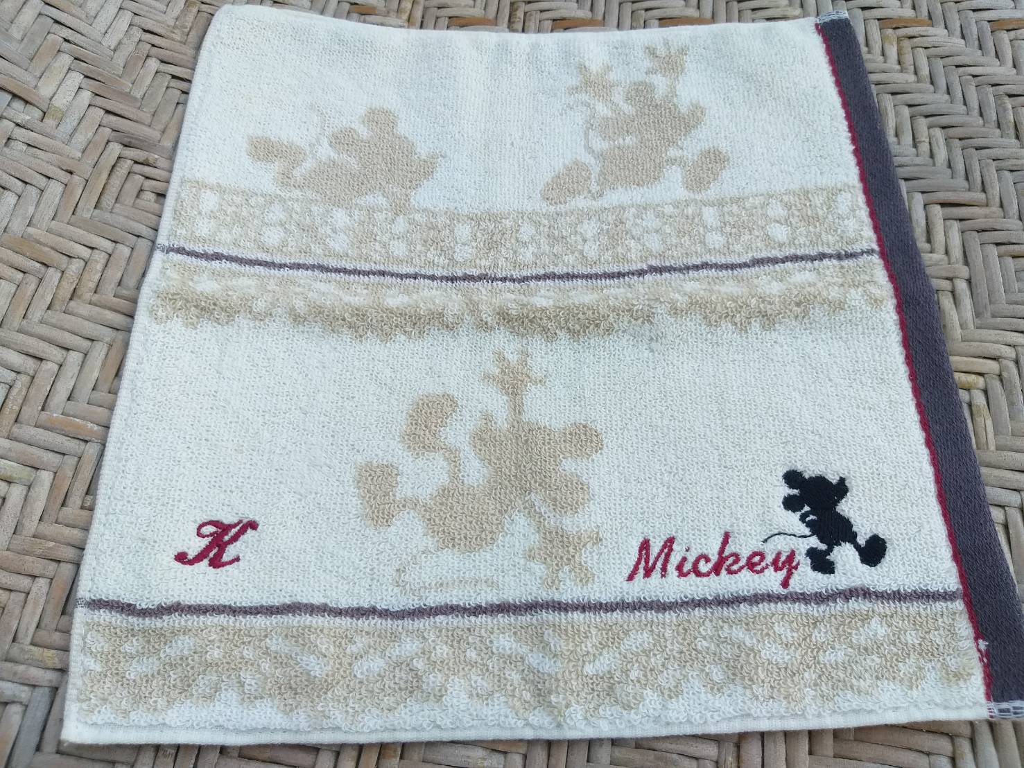 ผ้าขนหนูเช็ดหน้า MickeyMouse ลิขสิทธิ์แท้