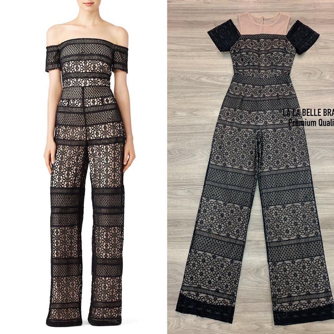 จั้มสูทกางเกงขายาวลูกไม้ปักทั้งชุด ต่อซีทูแขนเปิดไหล่อกเสริมฟองน้ำอย่างดี เอวเข้ารูปกางเกงขายาวมีกนะเป๋ากางเกงซับใน อย่างดีถึงปลายขาทรงสวยมากใส่แล้วดูสูงผอม . สินค้าคุณภาพ (พร้อมส่ง)