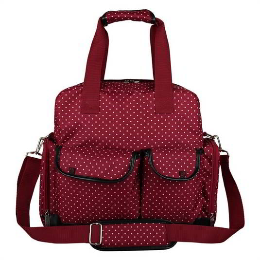 Ecosusi กระเป๋าคุณแม่ กระเป๋าสัมภาระคุณแม่ กระเป๋าแม่ลูกอ่อน ใช้ได้ 3 แบบ ใบใหญ่ ทนทาน ช่องใส่ของเยอะ (Red)