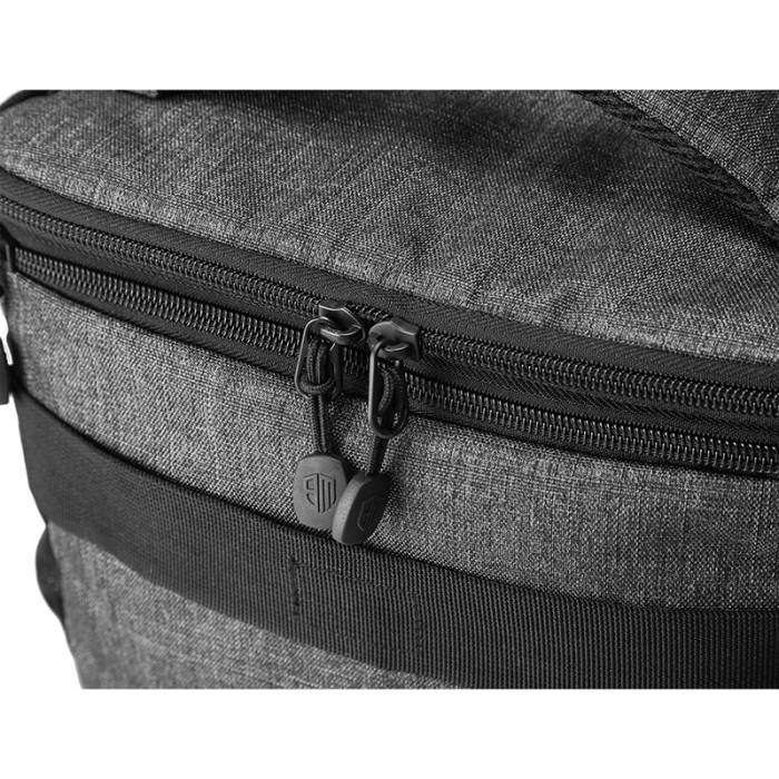 กระเป๋าใส่กล้องถ่ายรูป SLR/DSLR ขนาดกะทัดรัด พร้อมผ้าคลุมกันฝนหรือสิ่งสกปรก (สี Grey) (BAGSMART Compact Camera Shoulder Bag for SLR/DSLR with Waterproof Rain Cover)