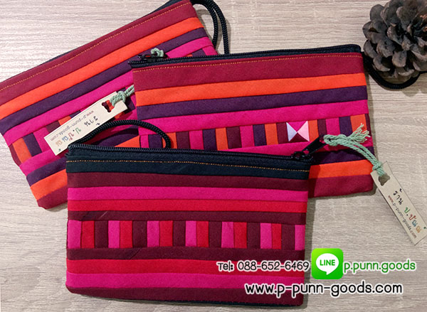 กระเป๋าใส่เหรียญ กระเป๋าลีซู 6x11 ซม.