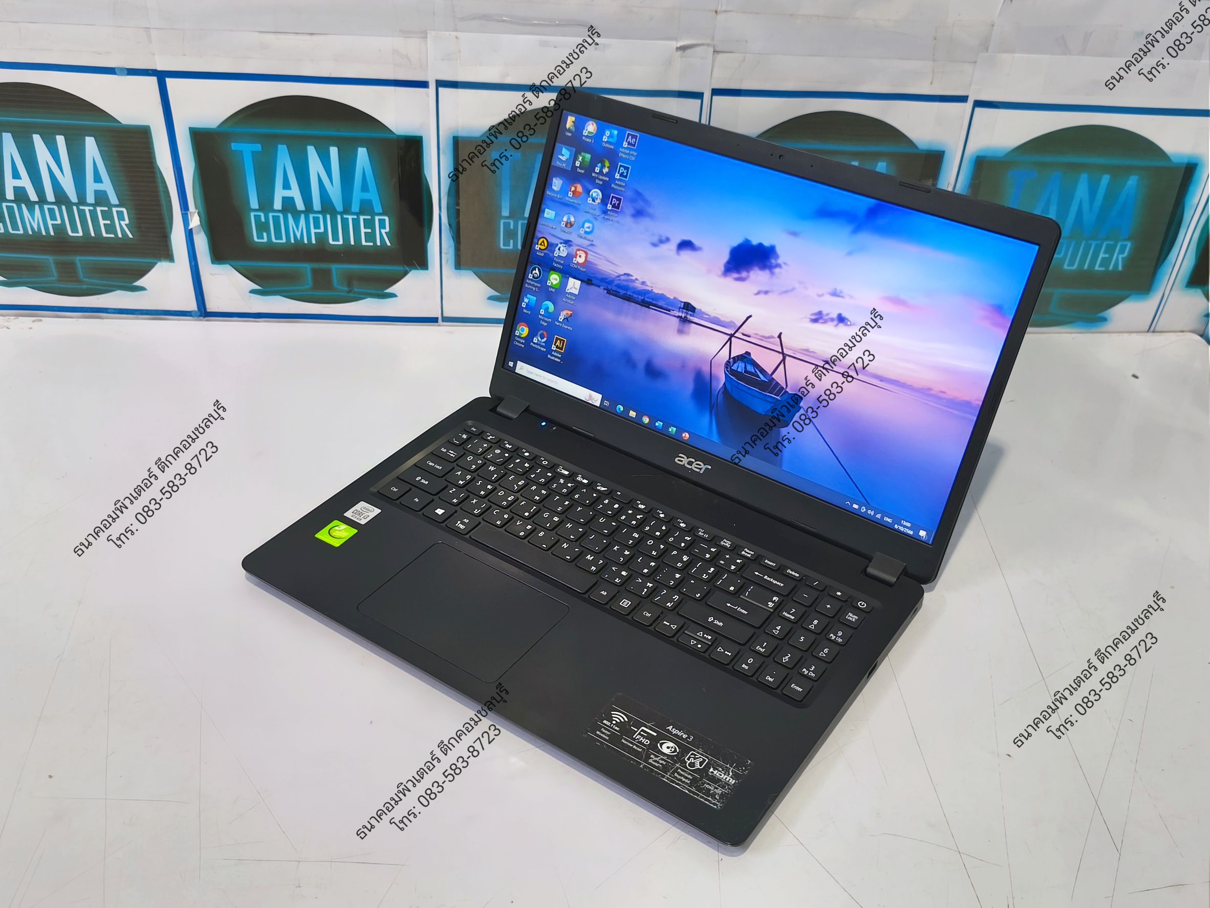 โน๊ตบุคทำงานมือสอง Acer Intel I3-1005G1 Ram12GB SSD500GB