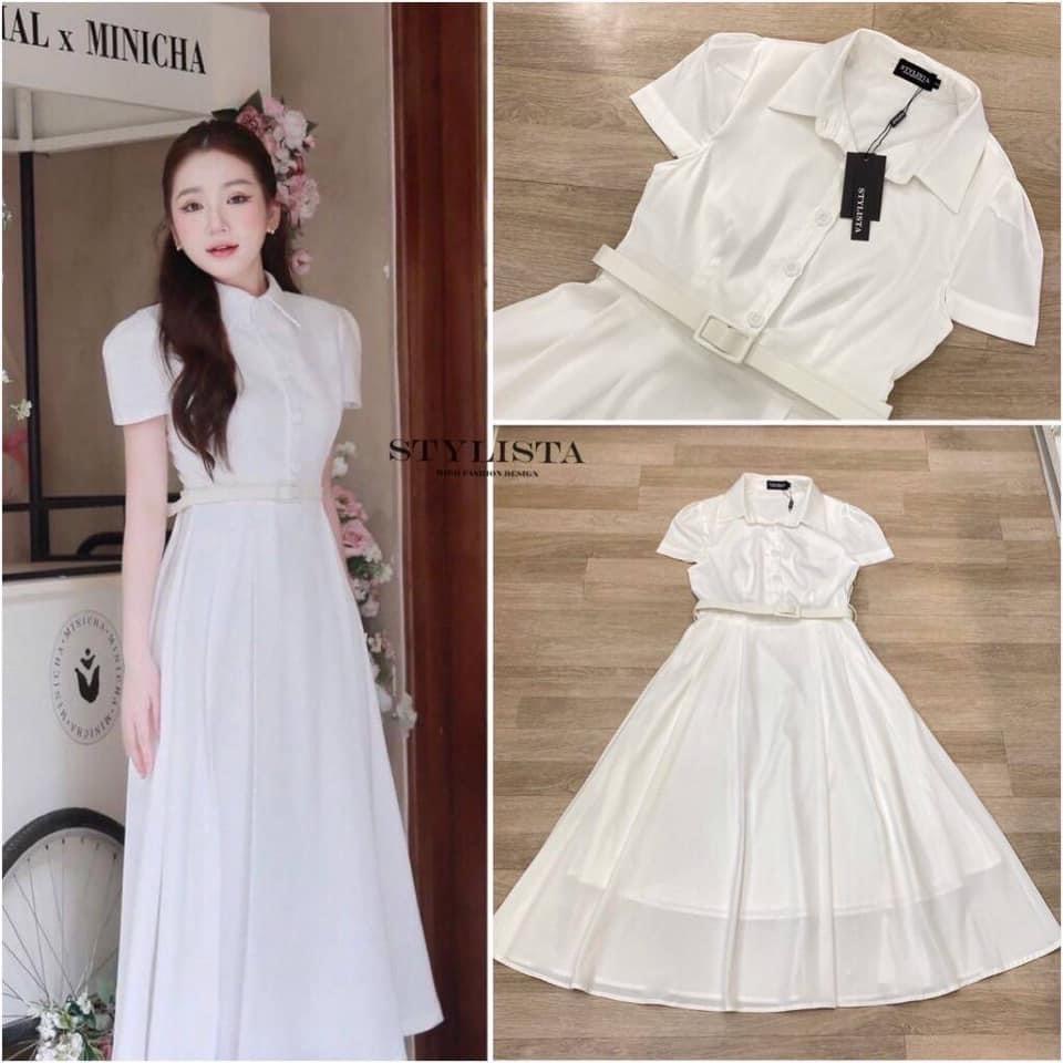 เดรสทรงพอดีตัว คอปก แขนสั้น ใส่เที่ยว ใส่ออกงาน ไปงานบุญก็เข้า ใส่ได้หลายโอกาส ใส่สบาย : สินค้าคุณภาพ (พร้อมส่ง)