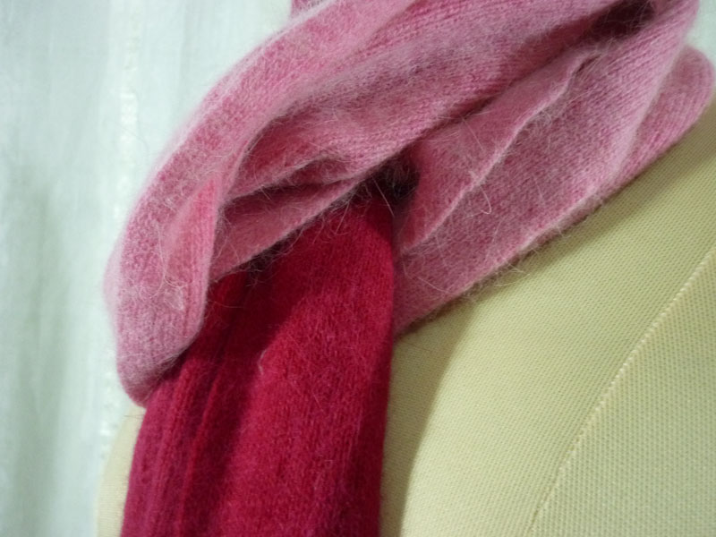 ผ้าพันคอไหมพรมขนกระต่าย นุ่มมาก อุ่นติดลบ สีน่ารักมาก