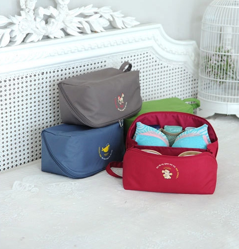 กระเป๋าใส่ชุดชั้นใน กางเกงชั้นใน ขนาดใหญ่พิเศษ แบ่งช่องสองด้าน ใส่ได้หลายตัว มี 4 สี 4 ลาย