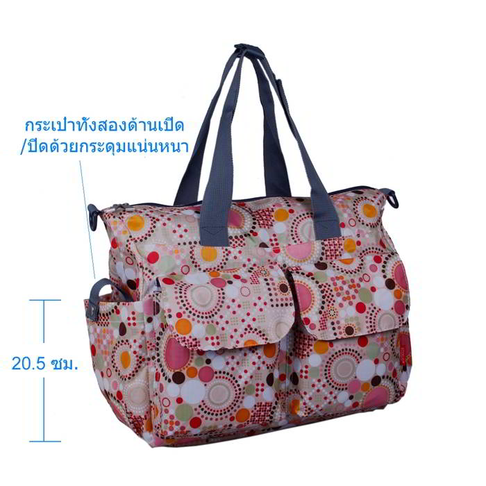 Ecosusi กระเป๋าคุณแม่ กระเป๋าสัมภาระคุณแม่ กระเป๋าแม่ลูกอ่อน ช่วยจัดระเบียบของให้ลูกน้อย กันน้ำ ช่องเยอะ (ECOSUSI Large Diaper Tote Baby Mummy Bag)