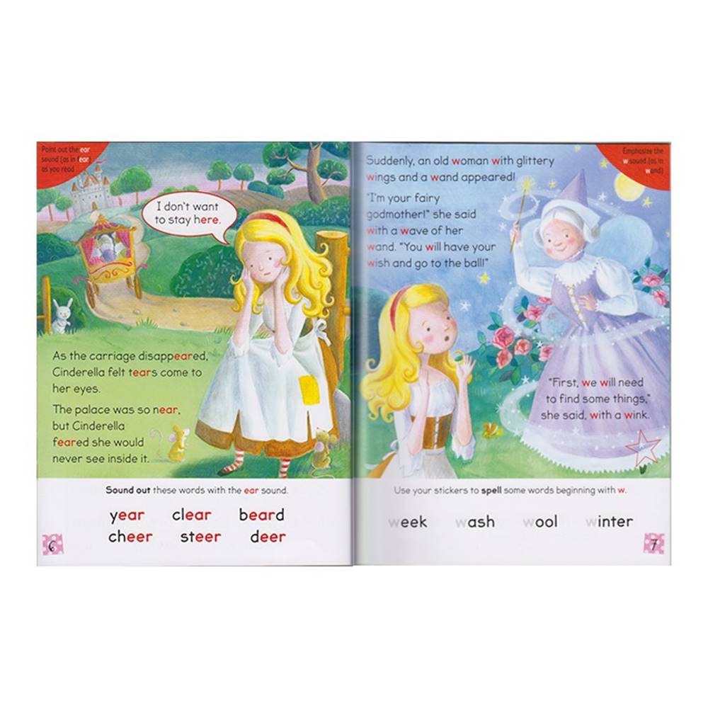 Miles Kelly : Learn to Read : Get Set Go Phonics Age 5-7 : Classic Fairly Tales 3 Books Collection : เซตหนังสือหัดอ่านภาษาอังกฤษโฟนิกส์ 3 เล่ม Goldilocks + Cinderella + Puss in Boots