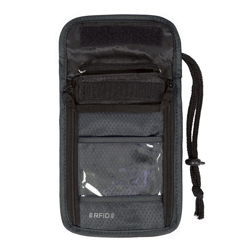 ฺBagsmart กระเป๋าใส่พาสปอร์ตแบบห้อยคอ ป้องกันการขโมยข้อมูลบัตรเครดิตด้วยคลื่น RFID มี 3 สีให้เลือก