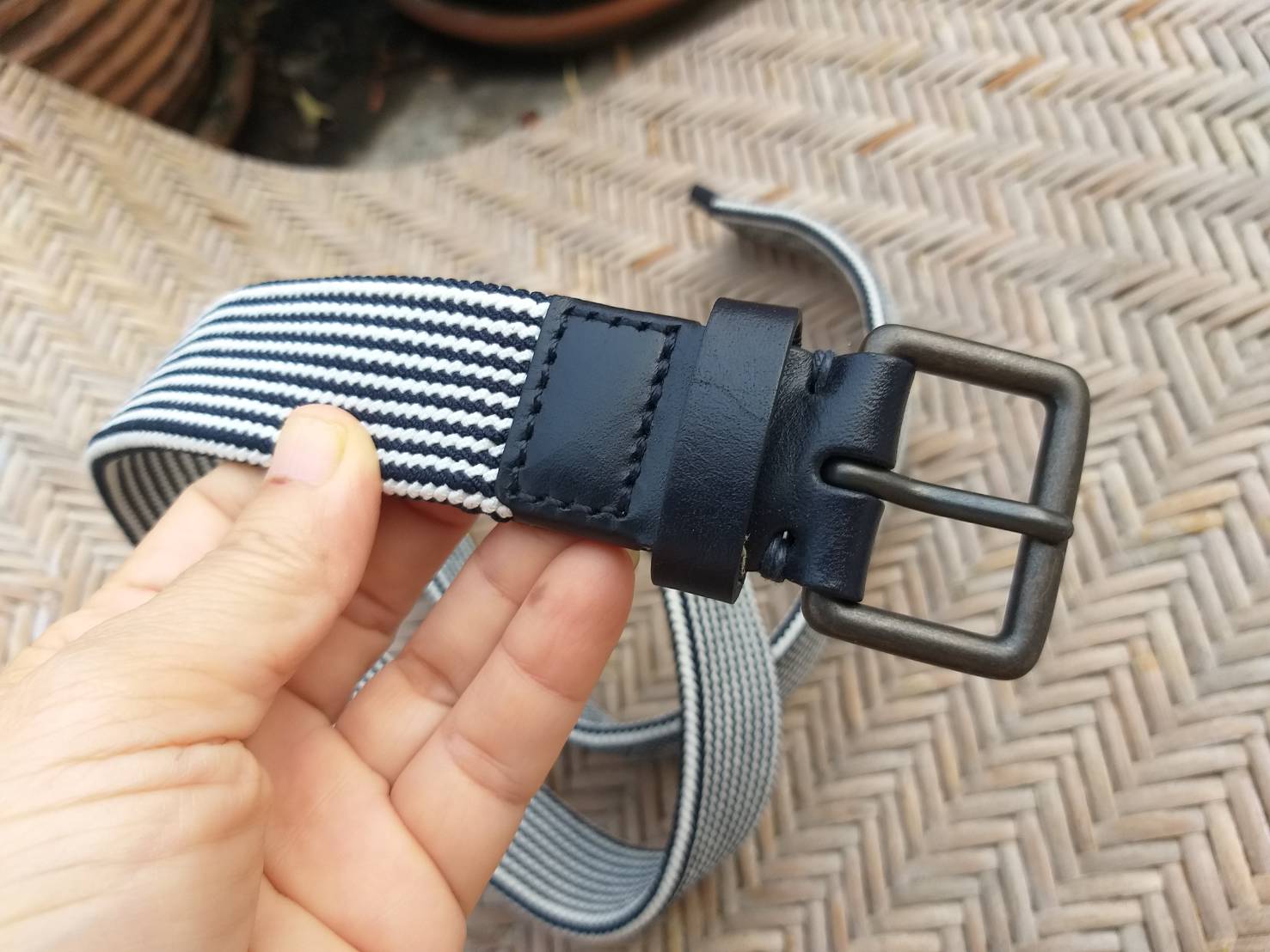 เข็มขัดนักกอล์ฟชาย เชือกถักแบบยืด (ของใหม่)