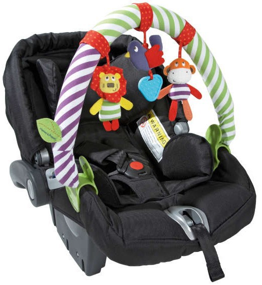 โมบายเด็กอ่อน ราวแขวนพร้อมโมบาย สิงโต-หมี-นก ติดรถเข็น-คาร์ซีท Mamibeby