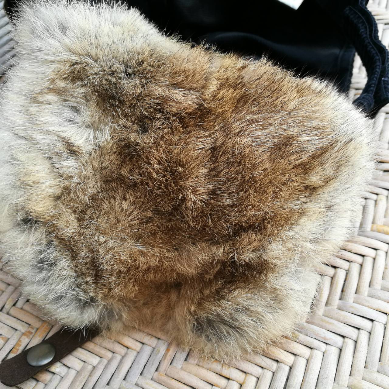 หมวกแก๊ปปิดหูเฟอร์กระต่ายแท้ อุ่นมากกก