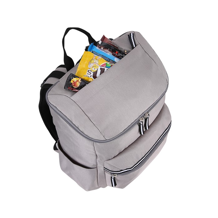 mommore กระเป๋าคุณแม่ กระเป๋าสัมภาระคุณแม่ กระเป๋าแม่ลูกอ่อน กันน้ำ พร้อมแผ่นรองเปลี่ยนผ้าอ้อม จุมาก น้ำหนักเบา เหมาะสำหรับเดินทาง (Grey)