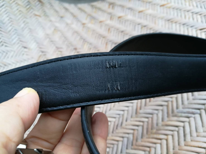 เข็มขัดชาย หนังสีดำ หัวสวย เรียบๆ สุภาพ