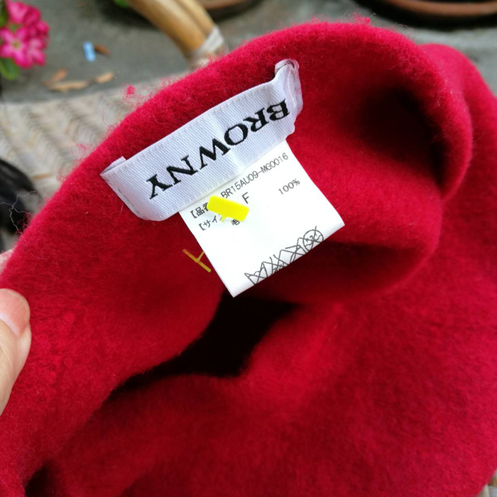 หมวกเบเร่ต์ผ้าขนสัตว์ สวยมาก อุ่นสุดๆ