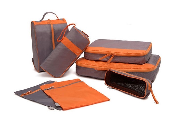 กระเป๋าจัดระเบียบเดินทาง กระเป๋าจัดระเบียบเสื้อผ้า 7 ใบ จัดกระเป๋าเดินทาง ท่องเที่ยว ใส่เสื้อผ้า อุปกรณ์ไอที อุปกรณ์ห้องน้ำ ชุดชั้นใน กางเกงใน รองเท้า และถุงอเนกประสงค์ 2 ใบ