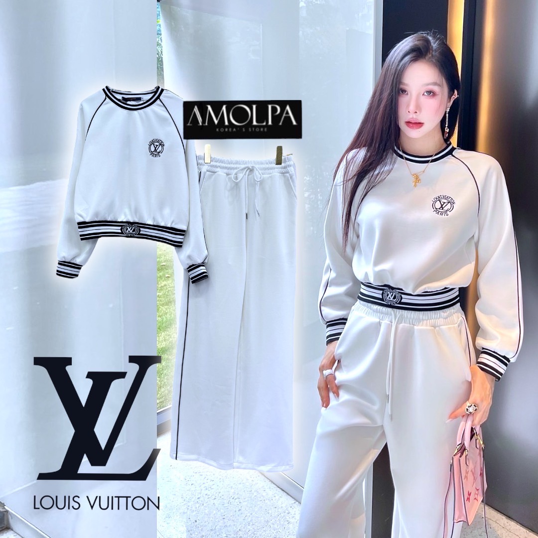 SET LV งาน hiend เสื้อ+กางเกง งานผ้าแน่น มีคุณภาพมากๆ สามารถใส่แยกกันได้ ใส่สบาย : สินค้าคุณภาพ (พร้อมส่ง)