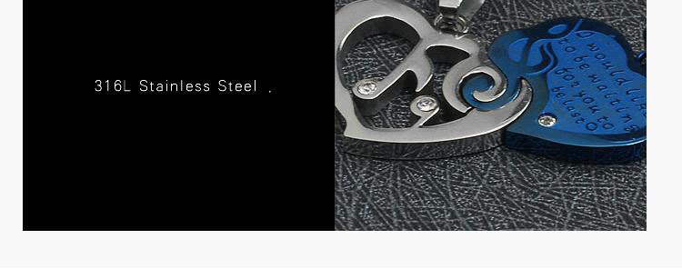 สร้อยคู่ Waiting for You - High Quality Titanium Steel (เก็บเงินปลายทางได้)