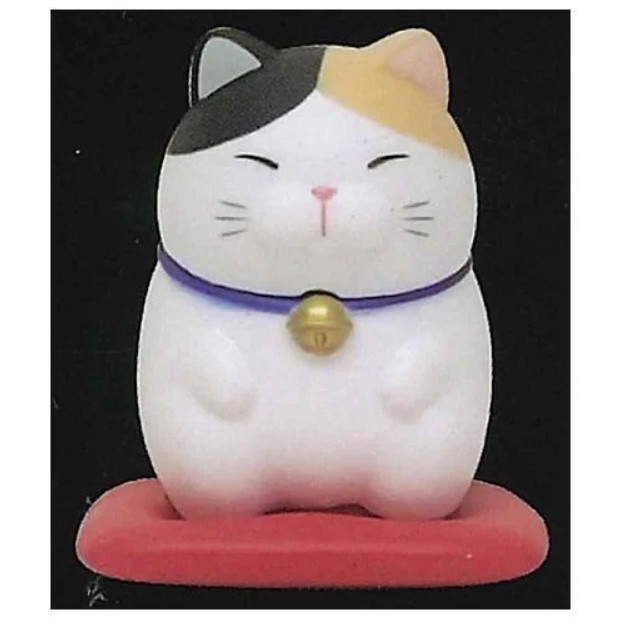 กาชาปองตุ๊กตาแมว Higemanju Sitting Properly on a Zabuton Figure 2