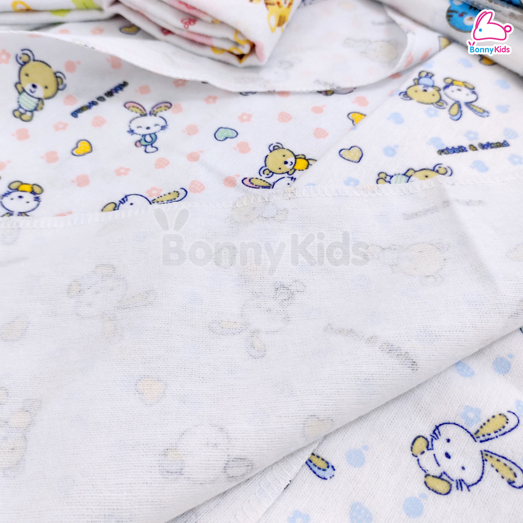 Tres-G (เตรสจี) ผ้าอ้อมสำลี เนื้อผ้านุ่มฟู อุ้มน้ำได้ดี มีขนาดให้เลือก แพ็ค 6 / 12 ผืน (คละลาย)