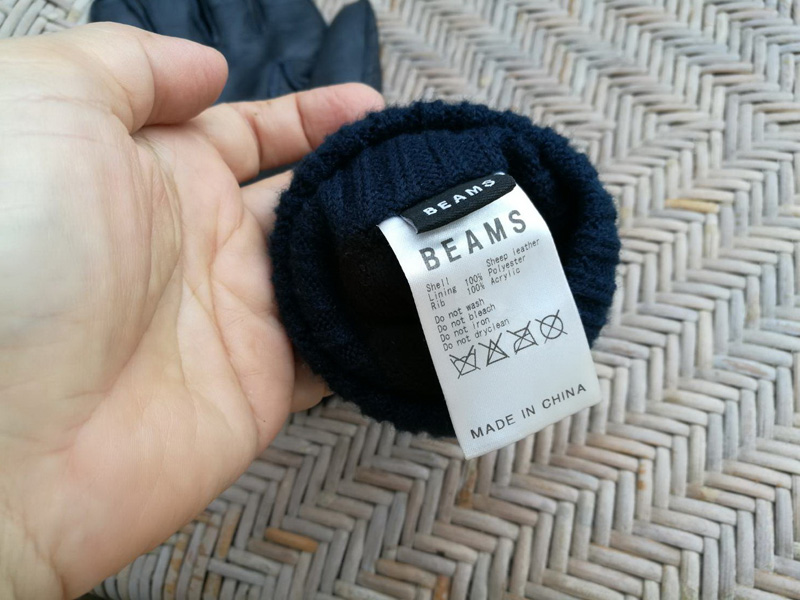 ถุงมือชาย หนังแกะ BEAM อุ่นติดลบ