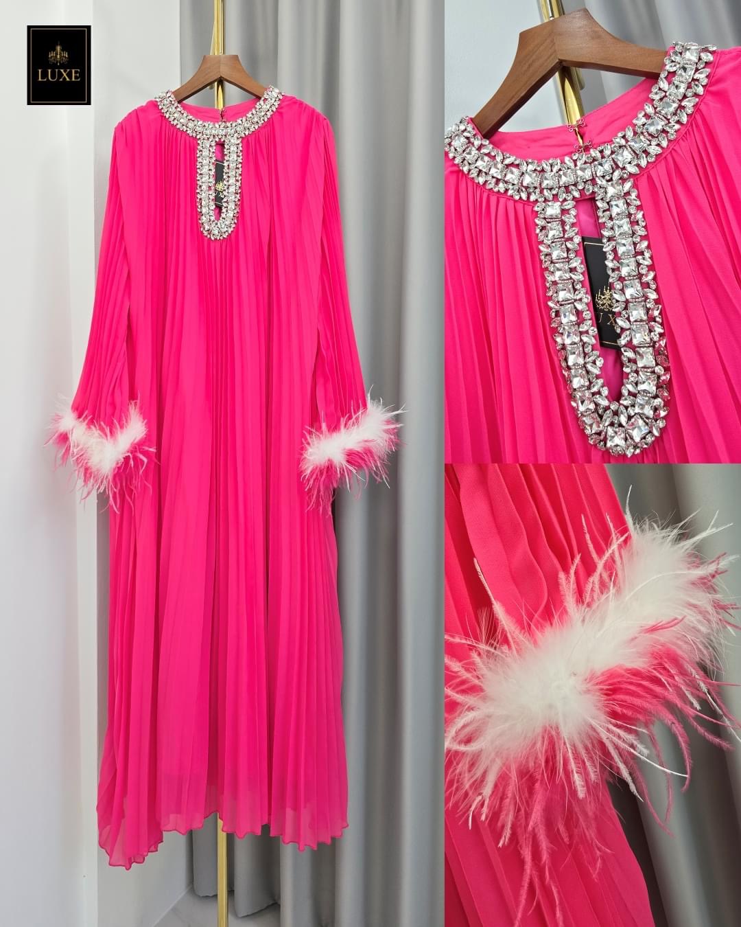 เดรสแขนยาว กระโปรงบานตัวปล่อย คัตติ้งประณีต กรุยกราย ใส่สบาย : สินค้าคุณภาพ (พร้อมส่ง)