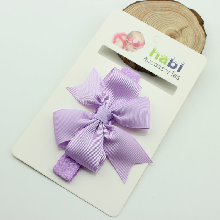 โบว์คาดผมทารก ผ้าคาดผมเด็กอ่อน โบว์เรียบเก๋ คลาสสิค มีหลายสี Mix&Macth ได้ทุกชุด