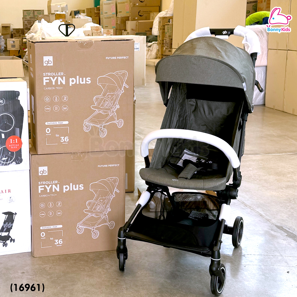 (16961) gb (จีบี) FYN Plus รถเข็นเด็ก ขึ้นเครื่องได้ โครงคาบอน แข็งแรงกว่าเดิม 5 เท่า ใช้ได้ตั้งแต่แรกเกิด 0+