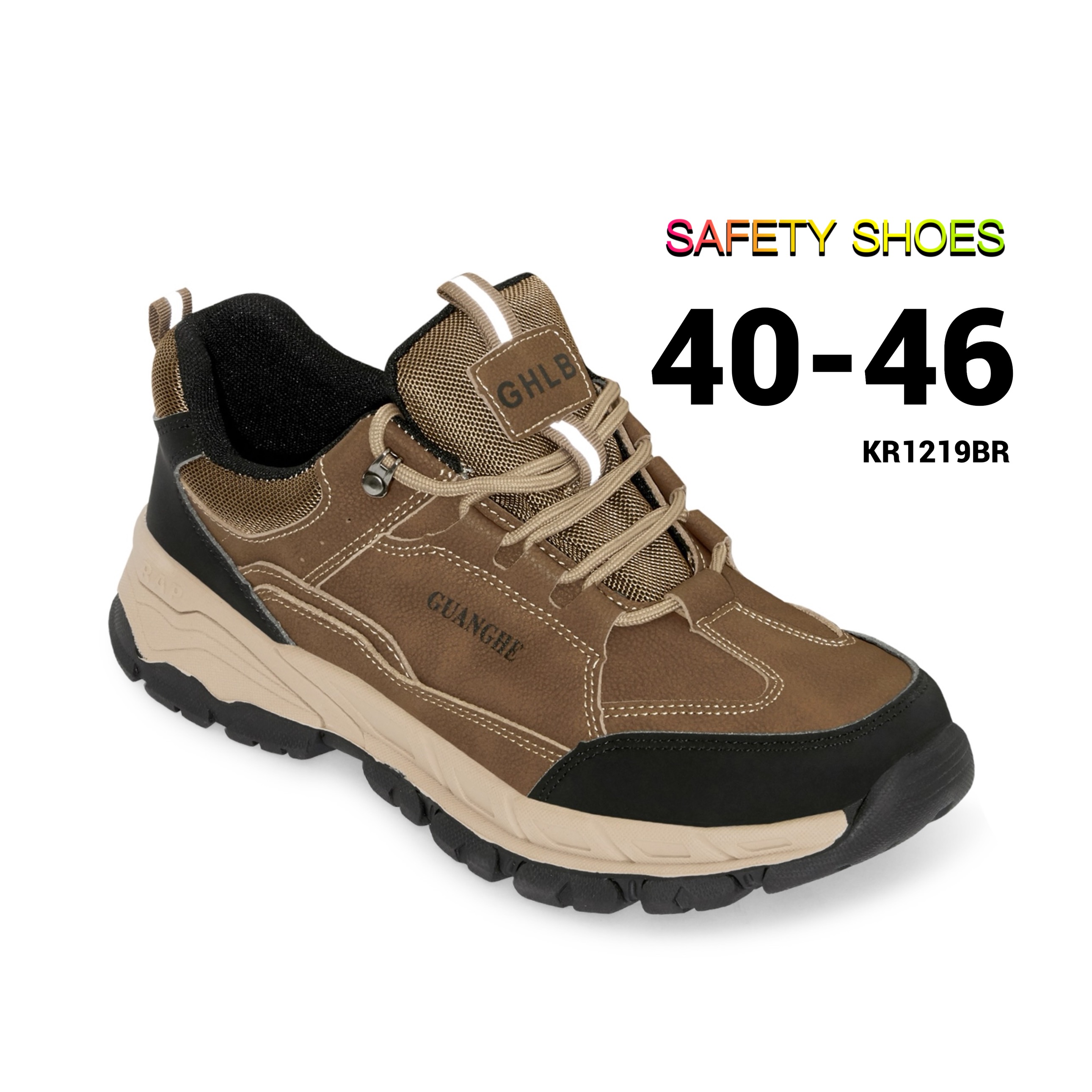 รองเท้าเซฟตี้ Safety Shoes 40-46 ผ้าใบเซฟตี้ เซฟตี้แฟชั่น ป้องกันสารเคมี ป้องกันลื่นน้ำมัน หัวเหล็ก KR1219
