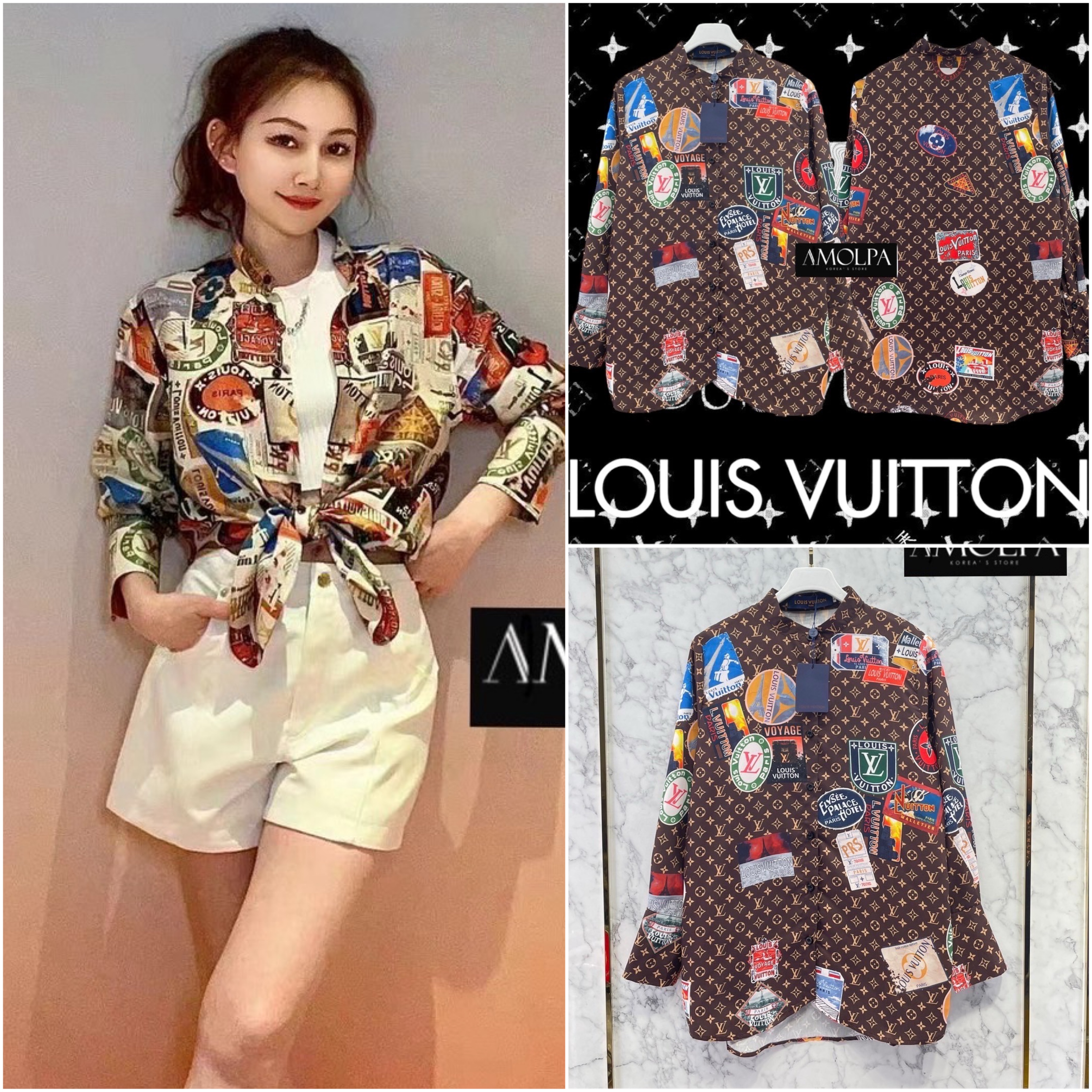 SHIRT LV คอลเลคชั่นใหม่ งานสวยม๊ากกกก ใส่สบาย : สินค้าคุณภาพ (พร้อมส่ง)