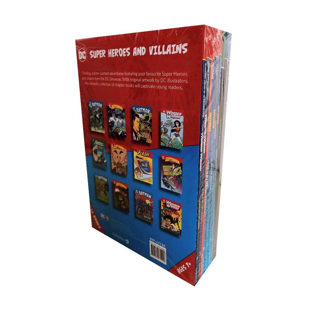 DC Super Heroes and Villains : 12 Book Collection : Batman + Superman + Wonder Woman + Green Lantern + The Flash เซตหนังสือ ดีซี ซุปเปอร์ฮีโร่ 12 เล่ม เหมาะกับเด็ก 7+