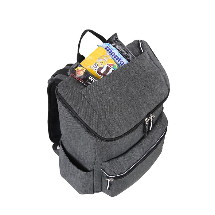 mommore กระเป๋าคุณแม่ กระเป๋าสัมภาระคุณแม่ กระเป๋าแม่ลูกอ่อน กันน้ำ พร้อมแผ่นรองเปลี่ยนผ้าอ้อม จุมาก น้ำหนักเบา เหมาะสำหรับเดินทาง (Dark Grey)