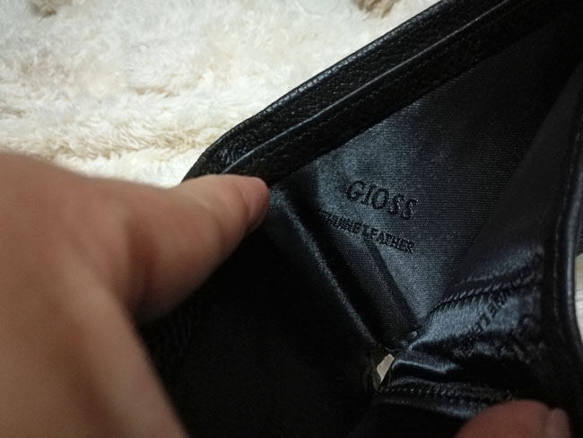 กระเป๋าสตางค์หนังแท้ GIOSS LEATHER /ของใหม่/